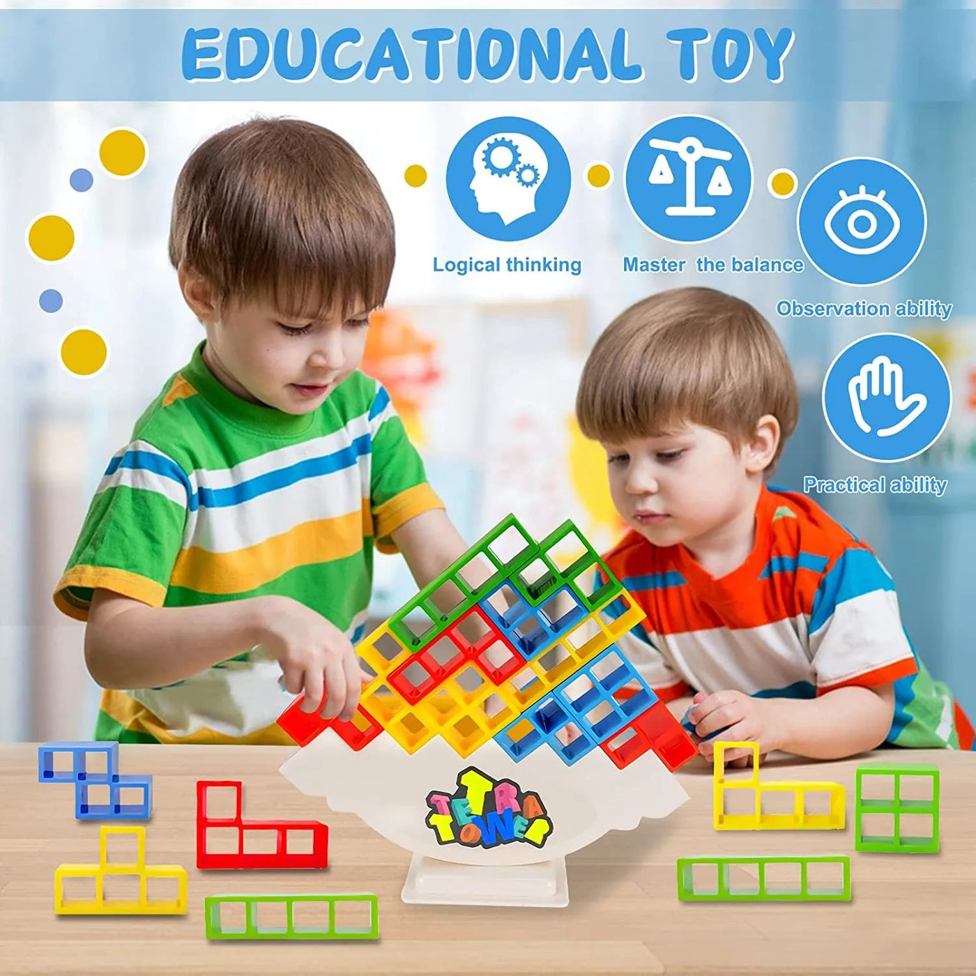 TetraTower™ | voor kinderen en volwassenen - leuk voor alle leeftijden! - novoza