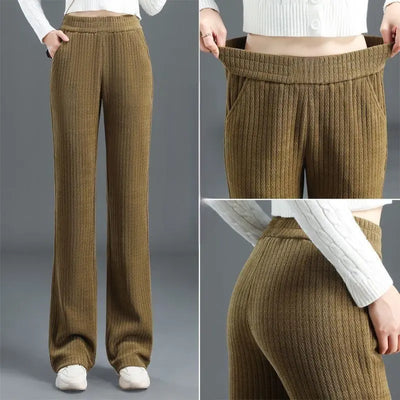 Comfortabele & Stijlvolle Wijde Damesbroek met Stretch Taille - Novoza